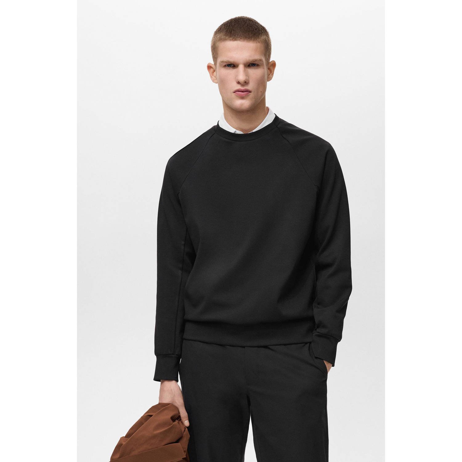 Mango Man sweater zwart