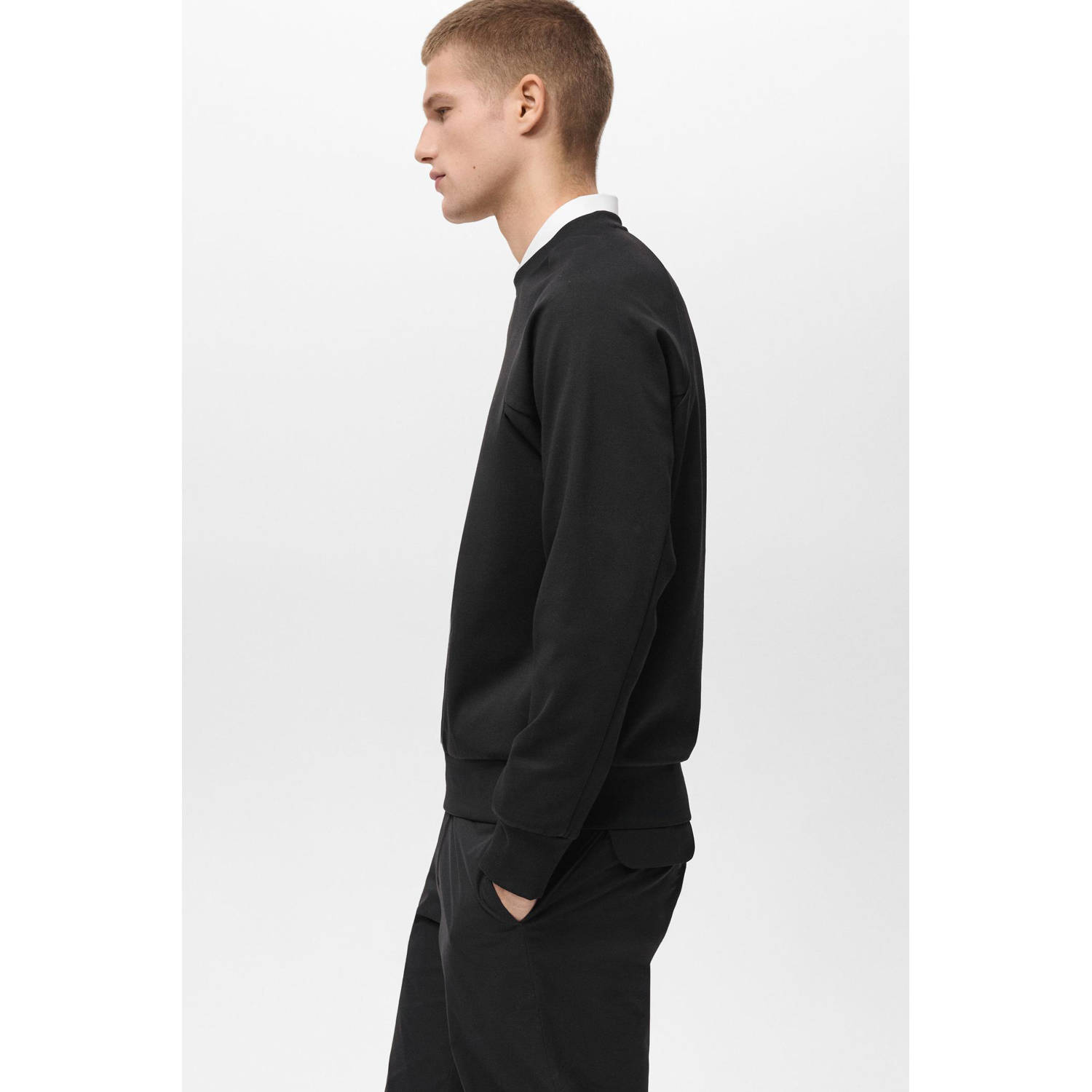 Mango Man sweater zwart