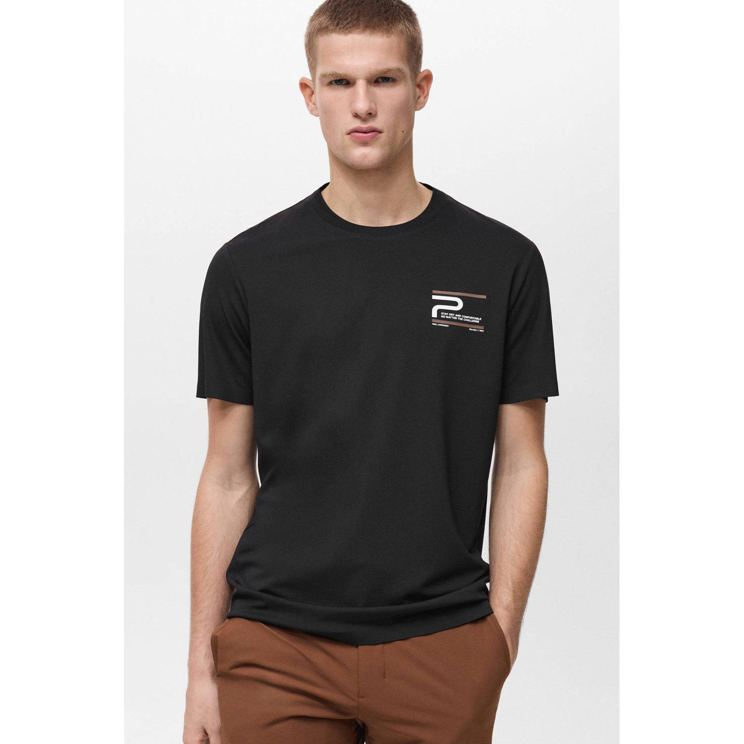 Mango Man T-shirt zwart