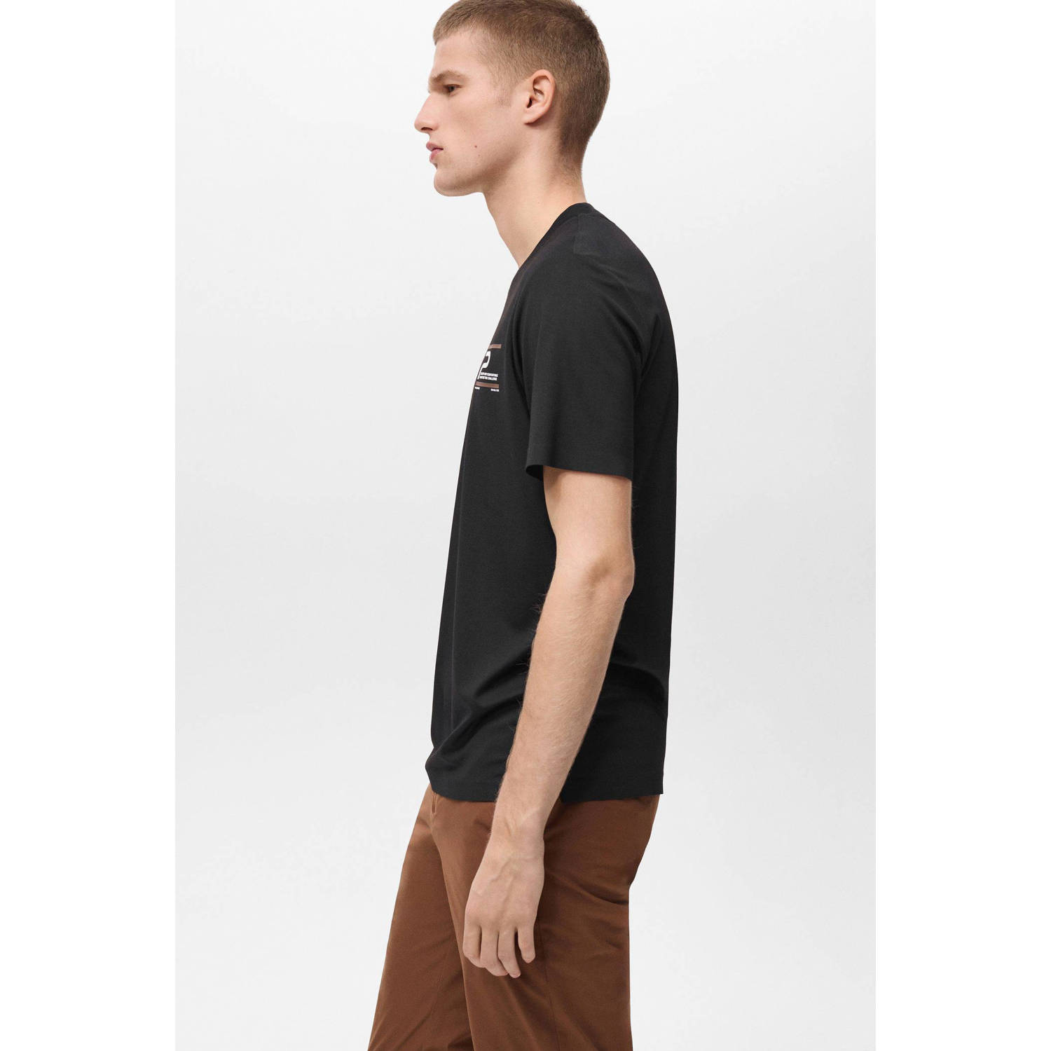 Mango Man T-shirt zwart