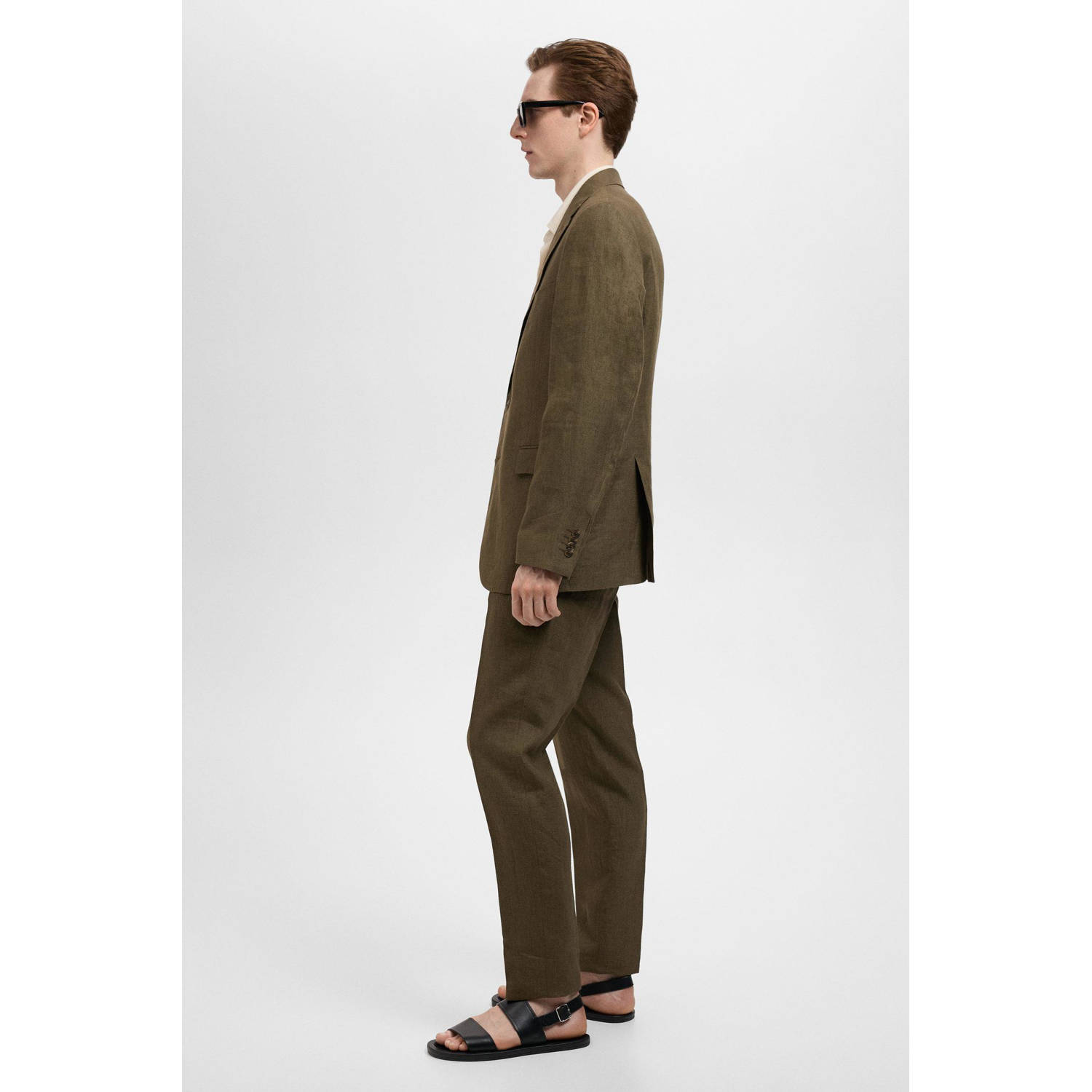 Mango Man slim pantalon kaki