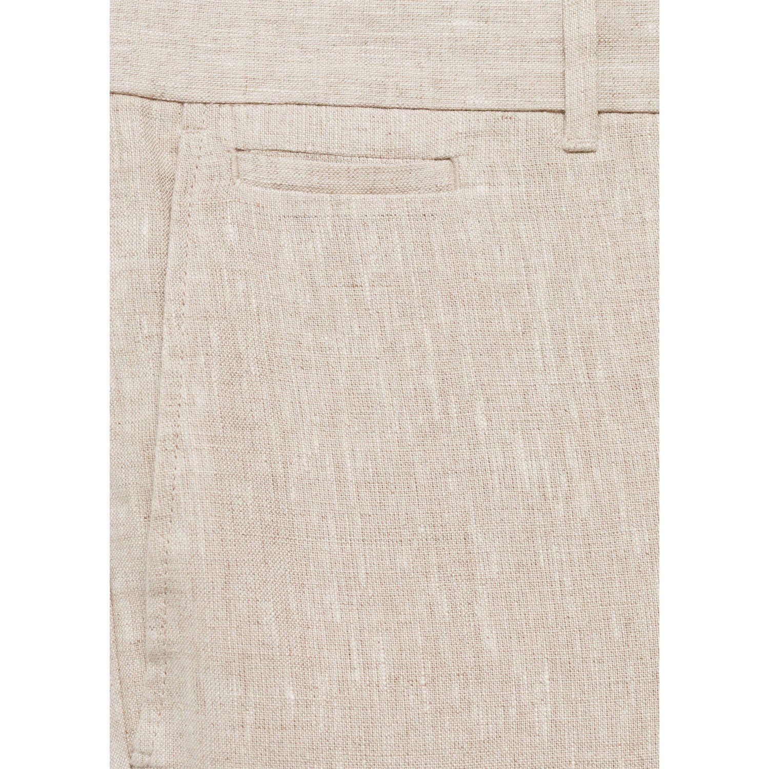 Mango Man slim pantalon ecru
