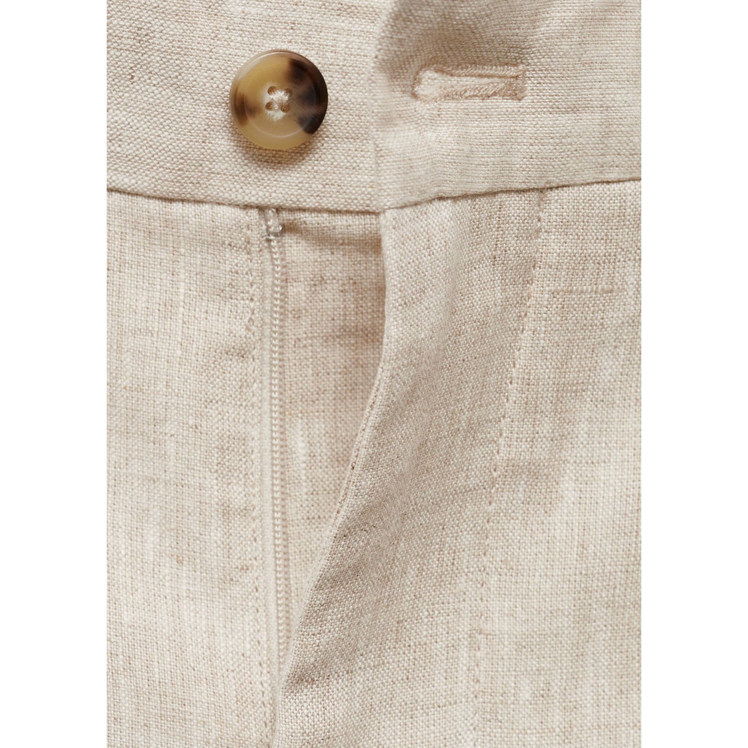 Mango Man slim pantalon ecru