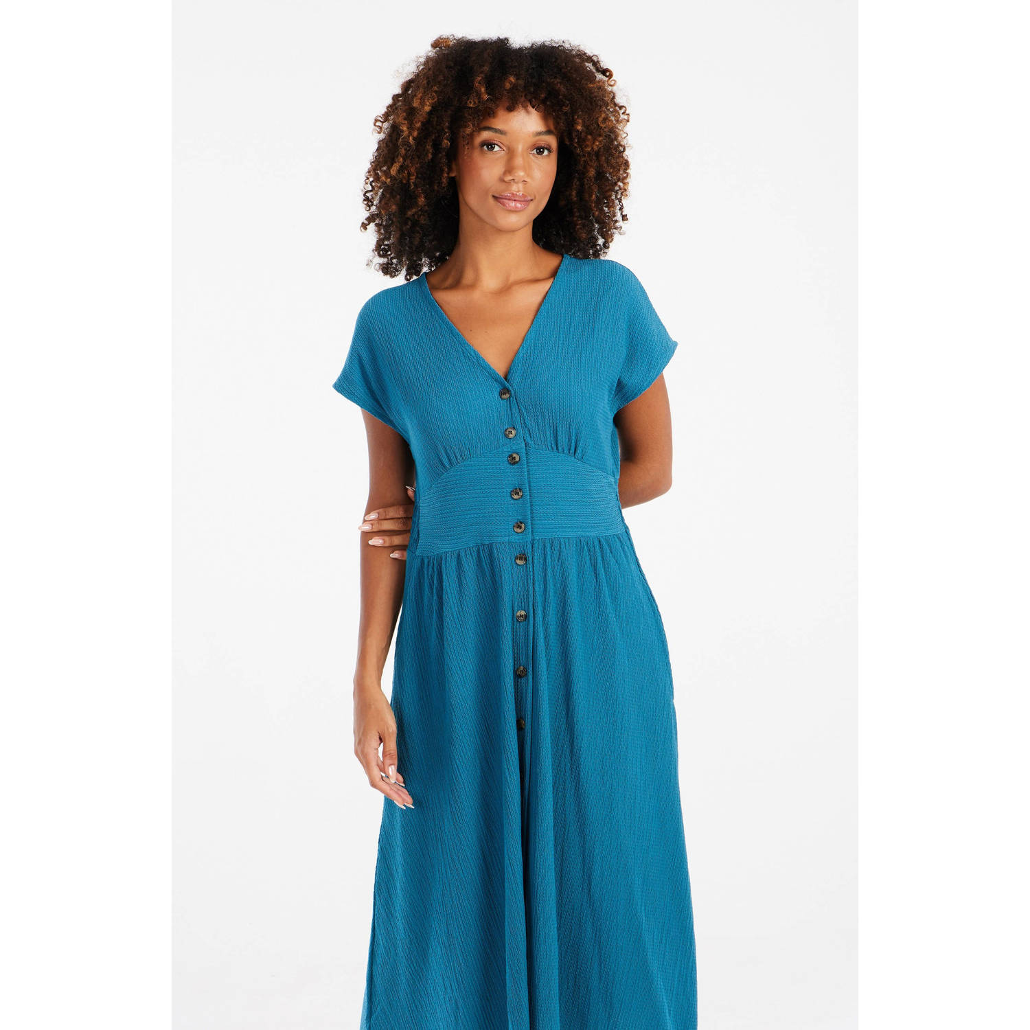 Protest zomerjurk blauw