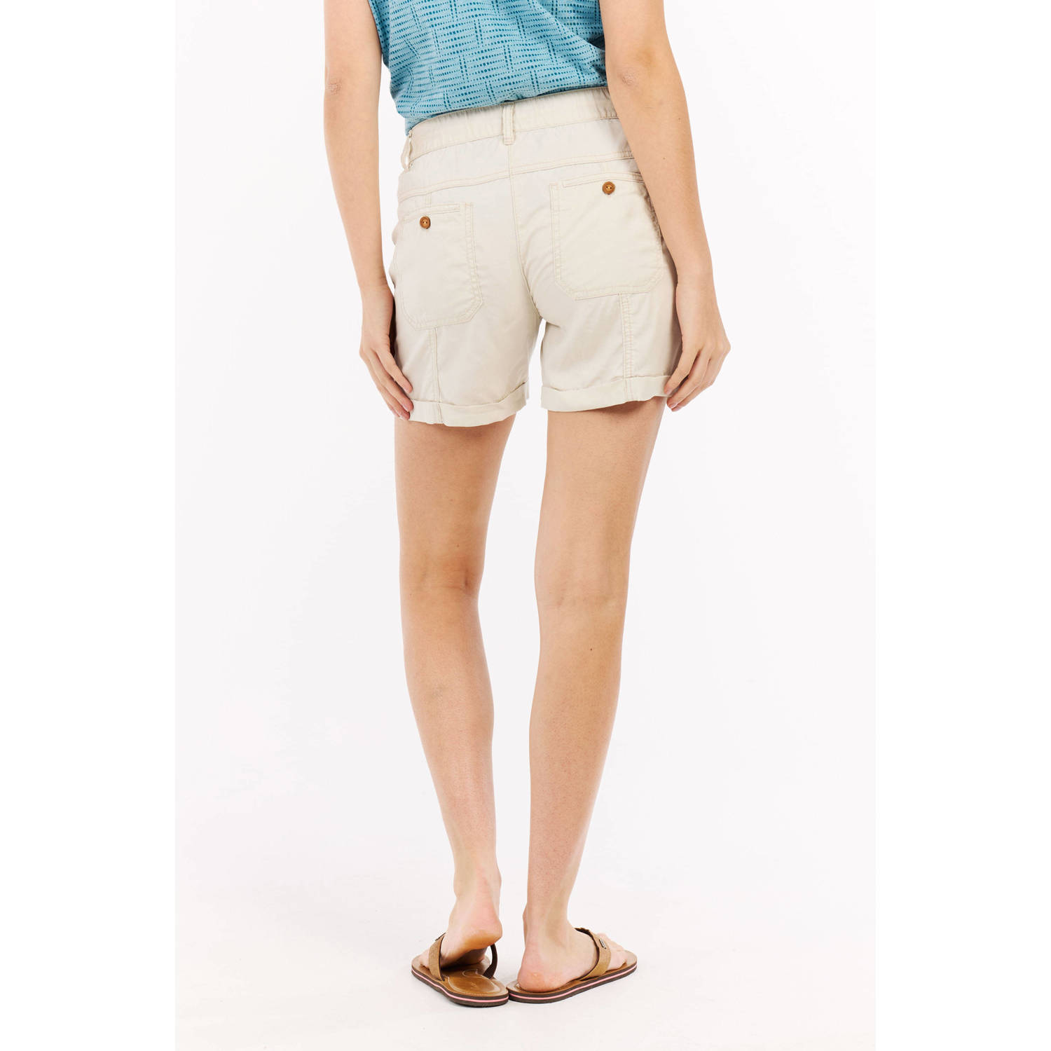 Protest straight regular waist casual short ecru
