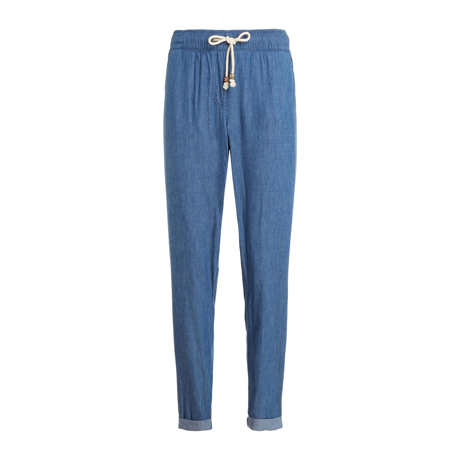 Protest tapered regular waist broek medium blue denim