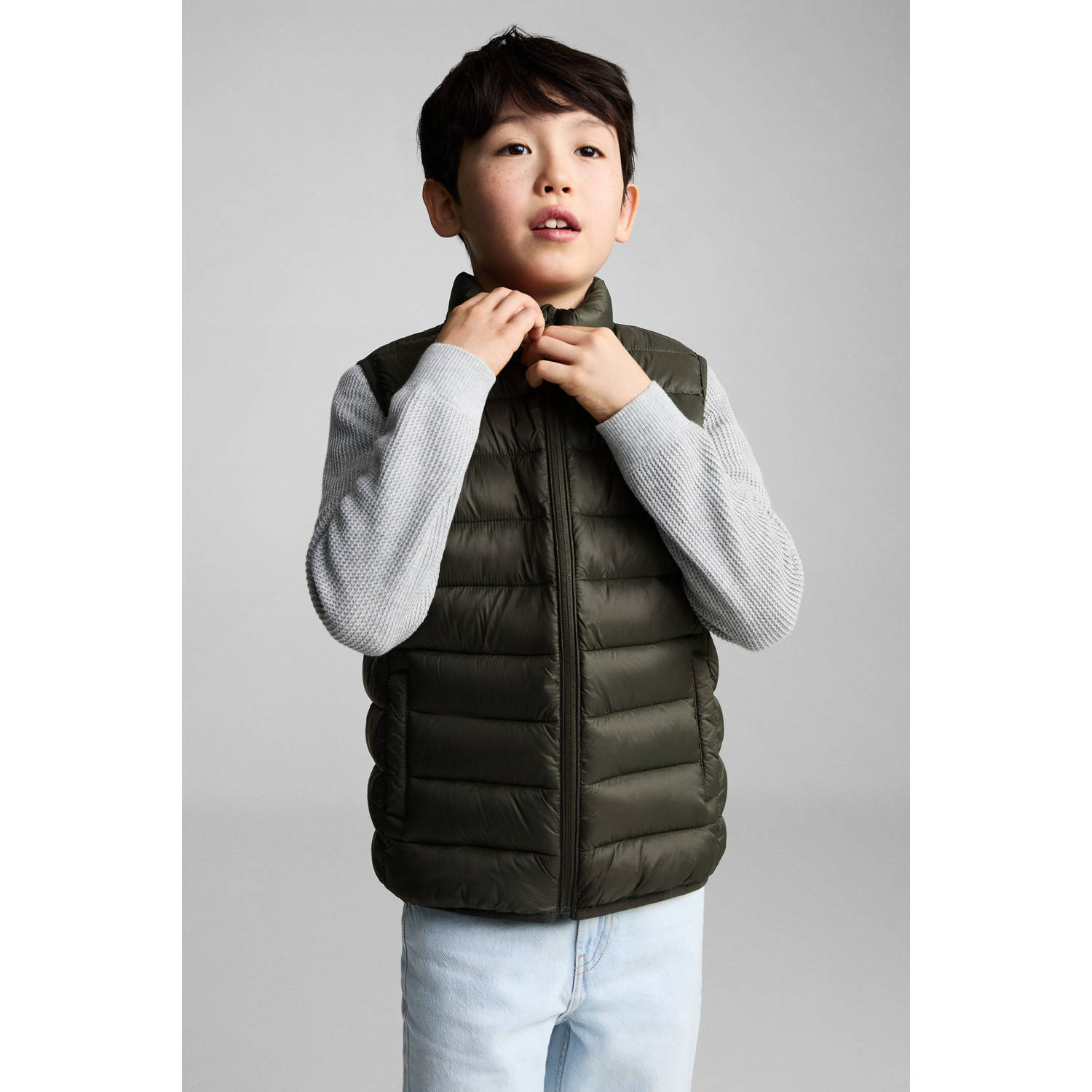 Mango Kids bodywarmer kaki