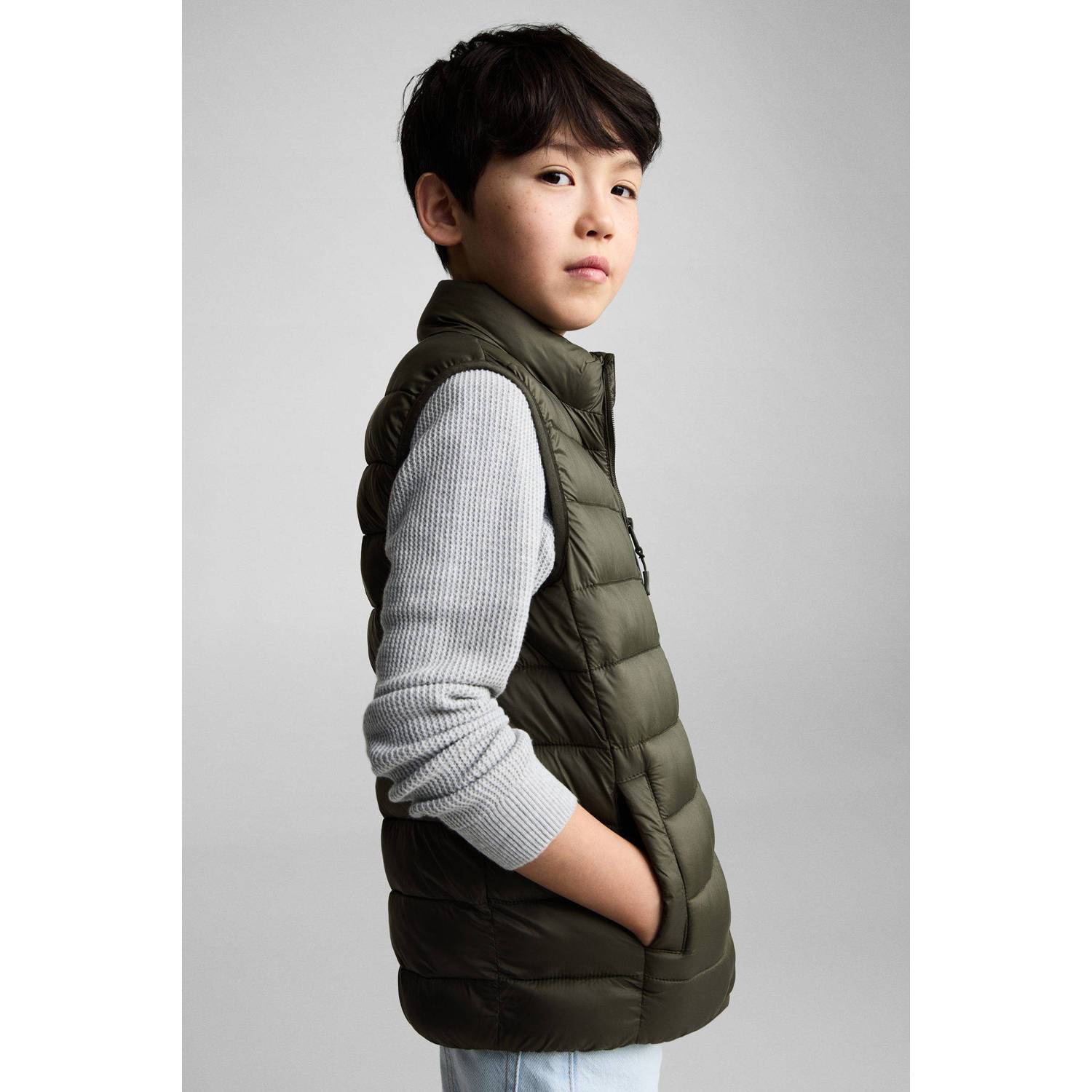 Mango Kids bodywarmer kaki