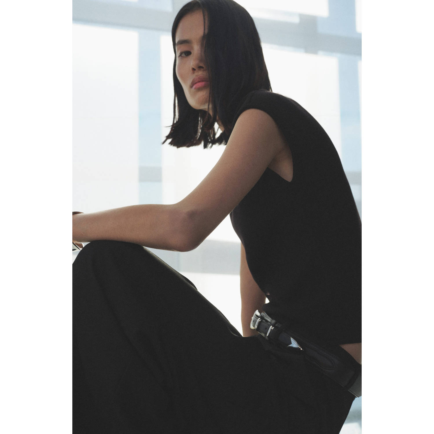 Mango top zwart