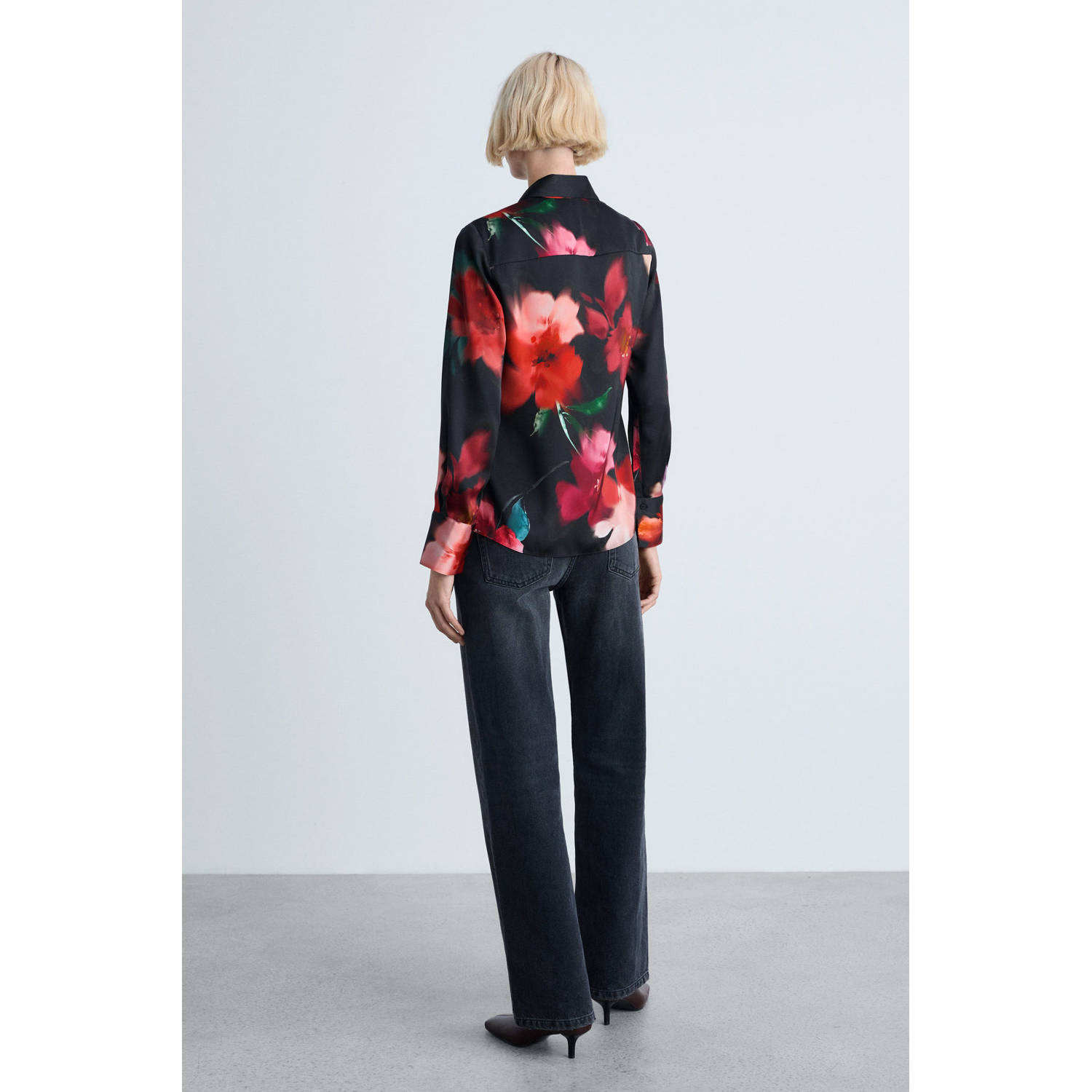 Mango blouse zwart