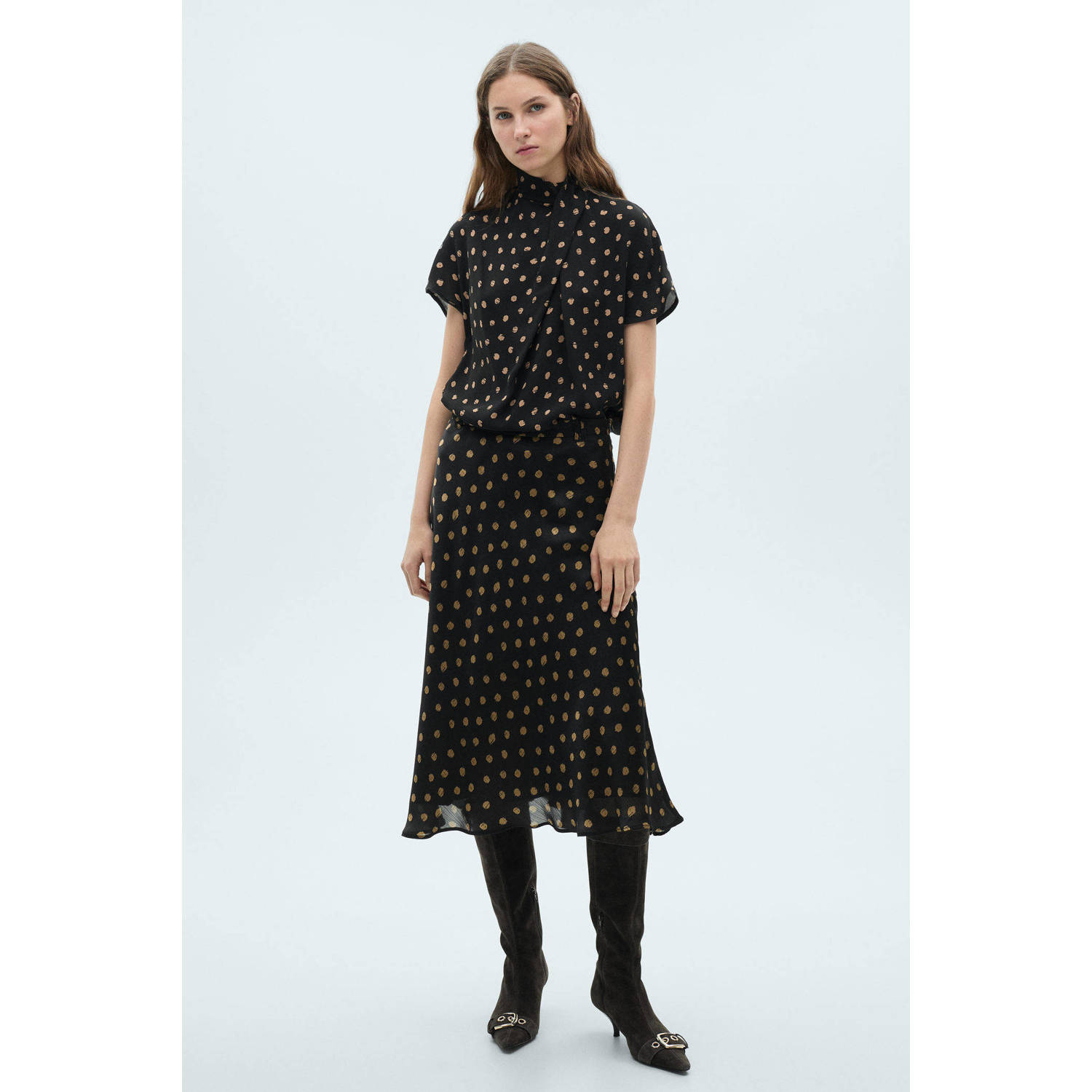 Mango blousetop zwart