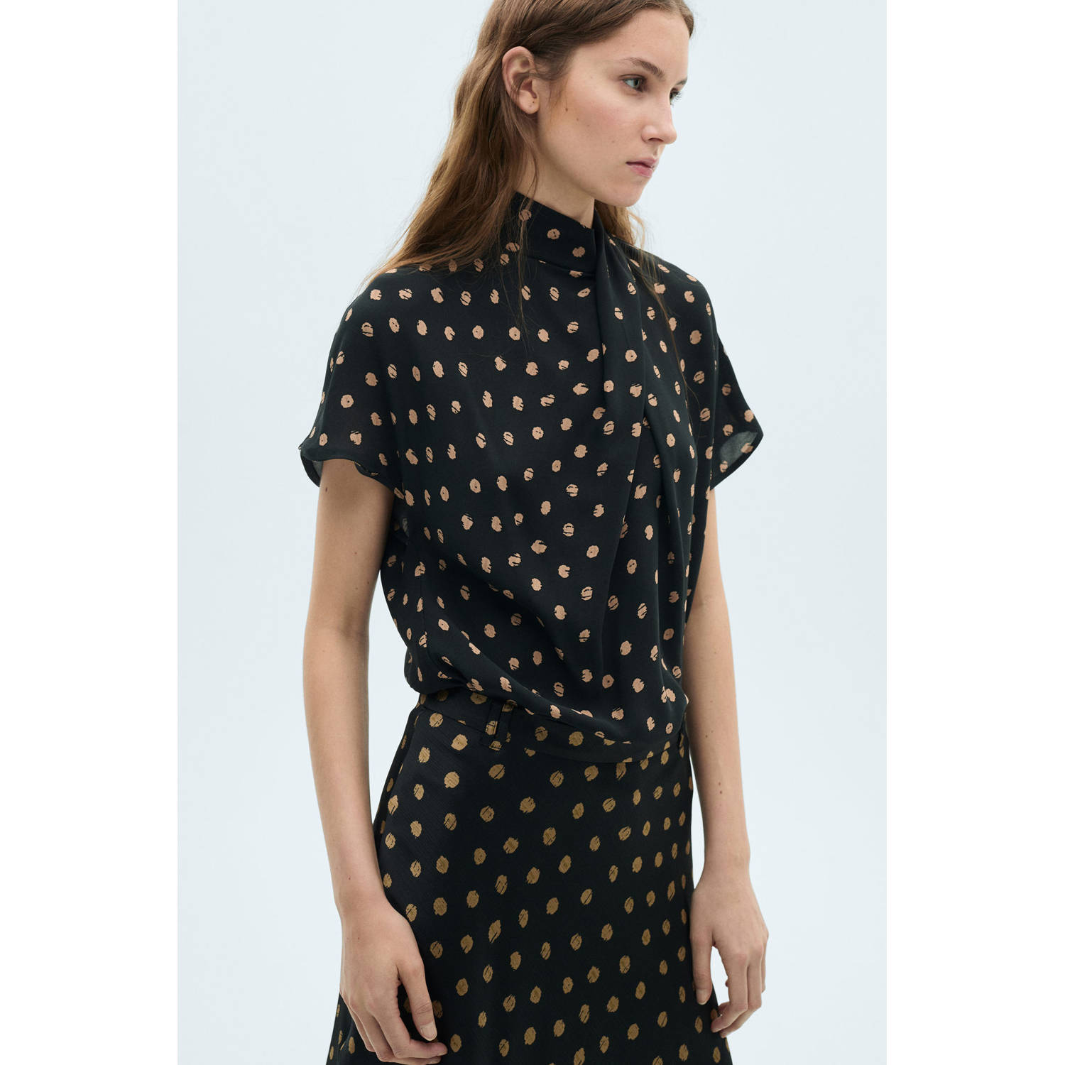 Mango blousetop zwart