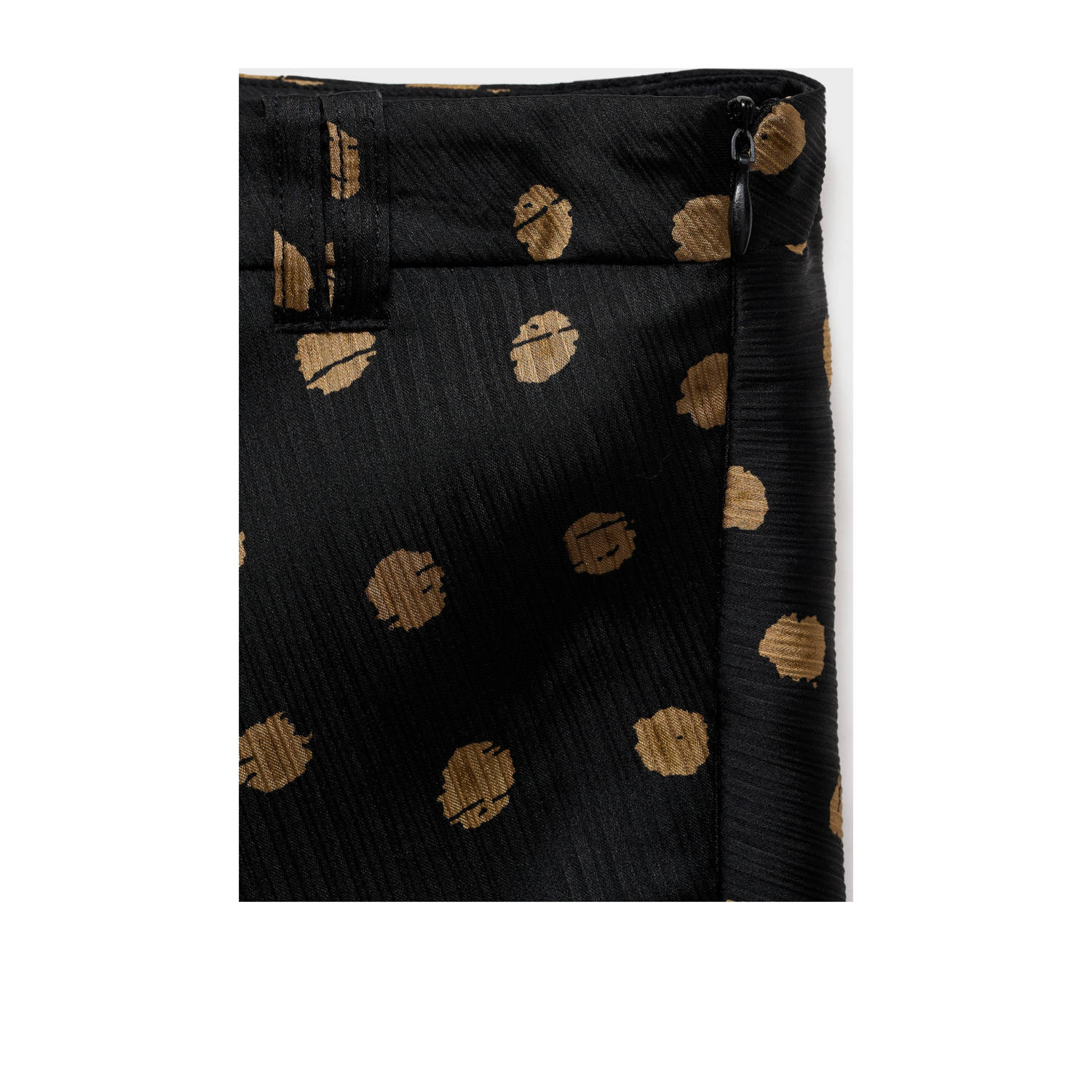 Mango midi rok zwart
