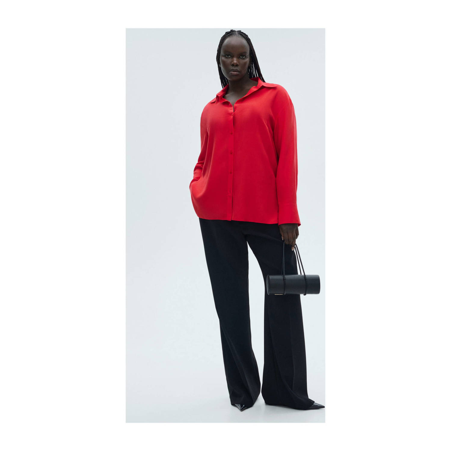 Mango blouse rood