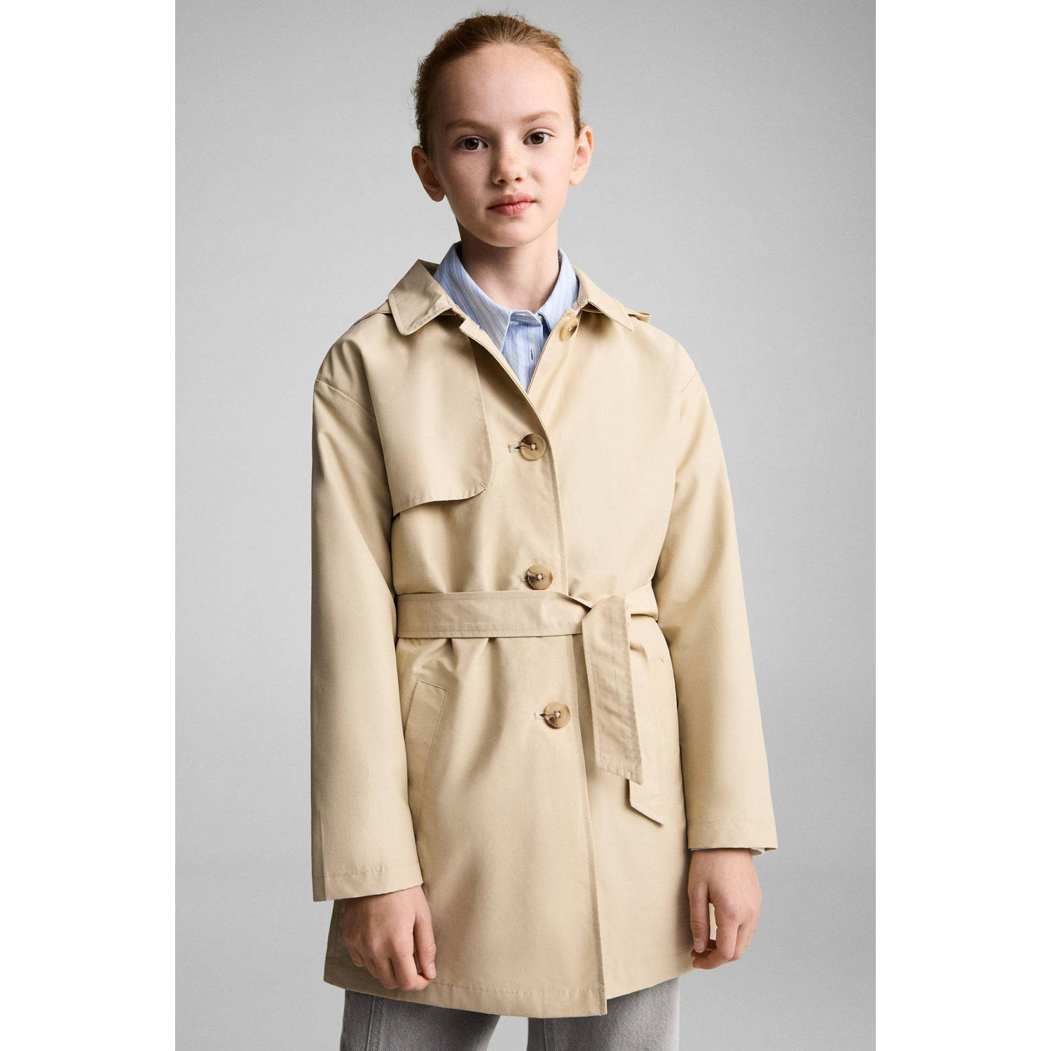 Mango Kids trenchcoat lichtbruin