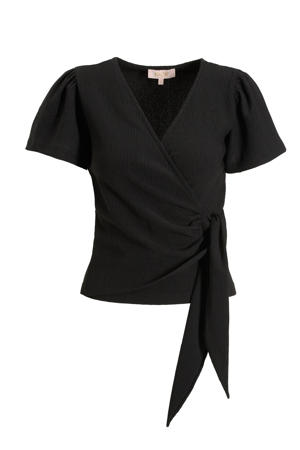 crinkle top zwart