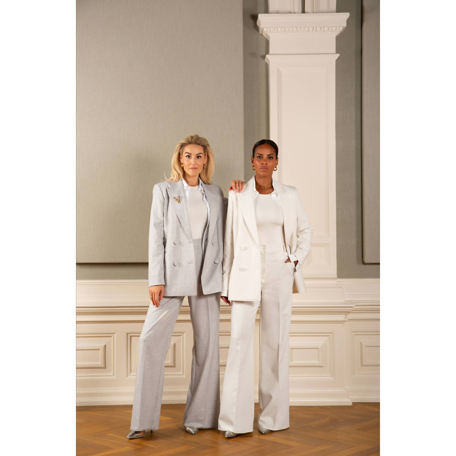 JOSH V wide leg high waist broek