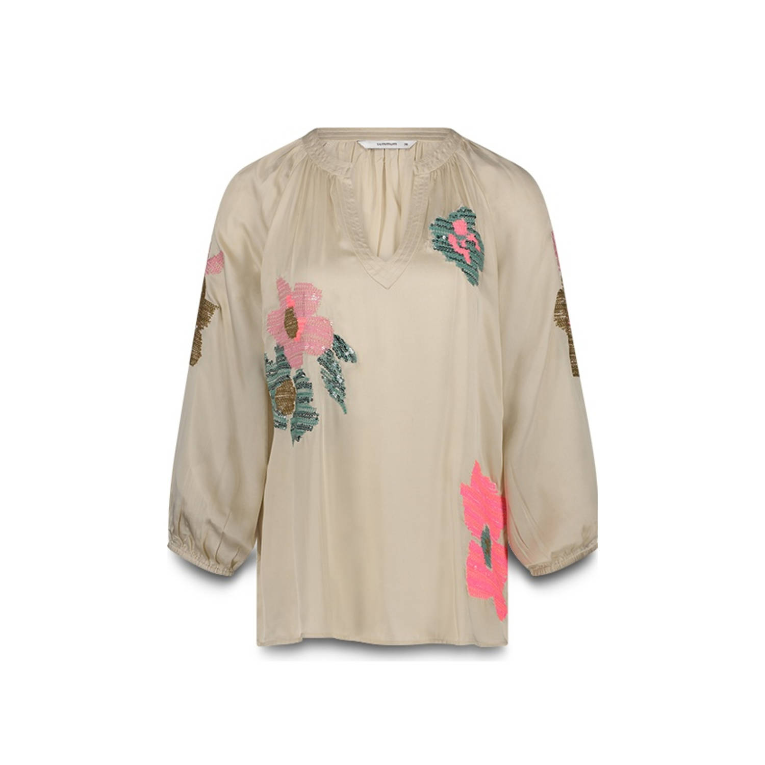Summum blousetop wit met pailletten