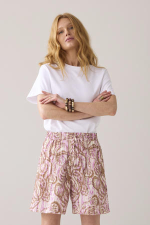 relaxed regular waist casual broek multi