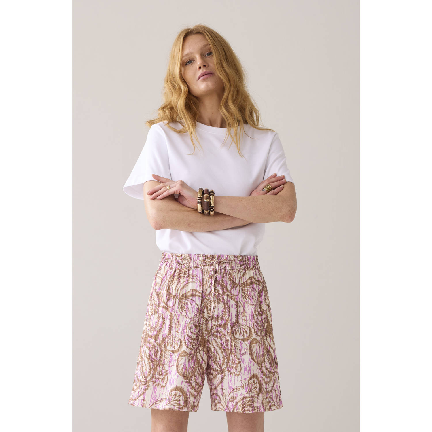 Summum relaxed regular waist casual broek multi