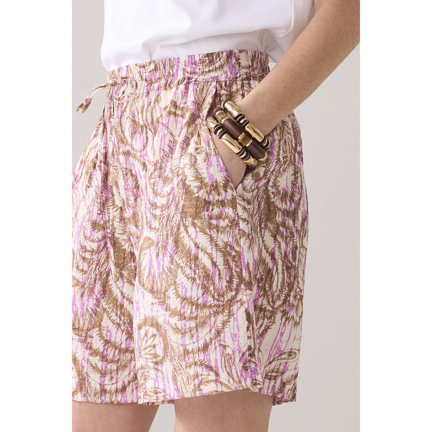 Summum relaxed regular waist casual broek multi