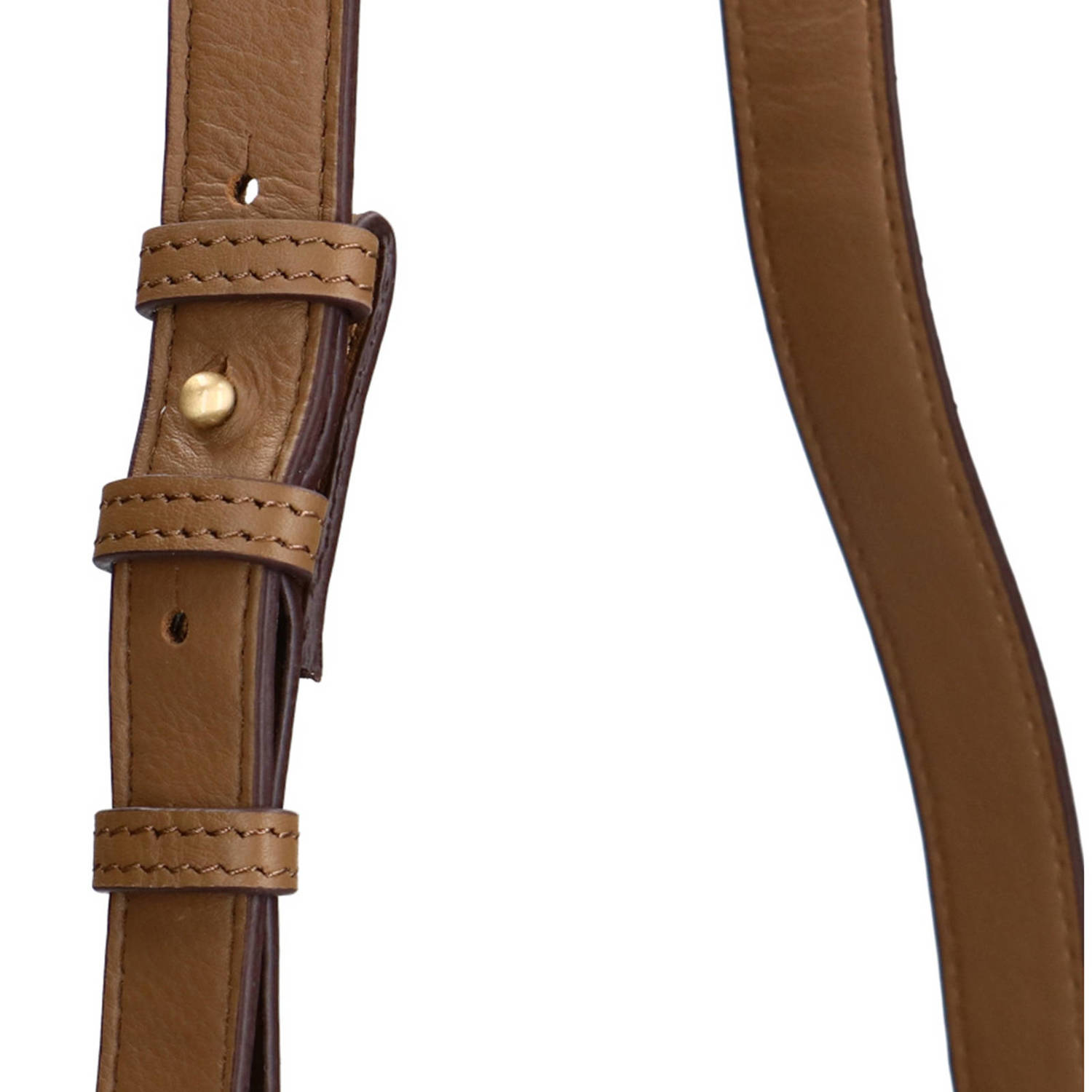 Manfield suede crossbody tas bruin