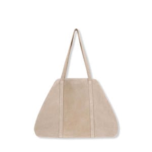 suede shopper beige
