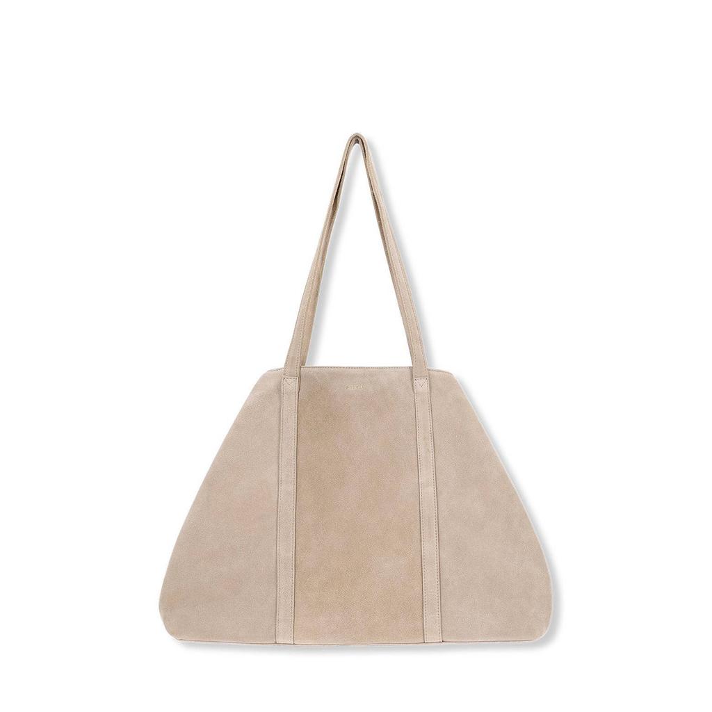 Manfield suede shopper beige
