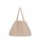 Manfield suede shopper beige