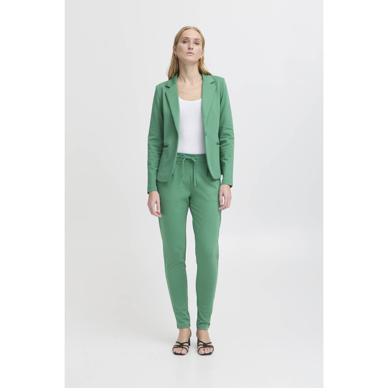 ICHI regular waist casual broek