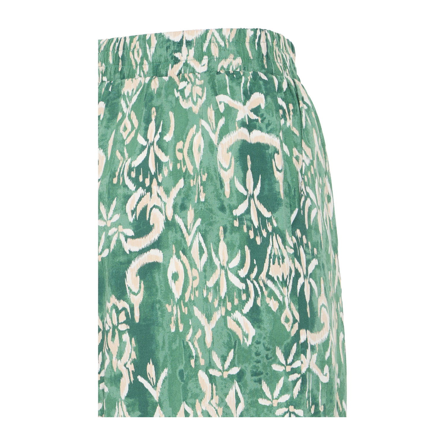 ICHI relaxed regular waist casual short groen