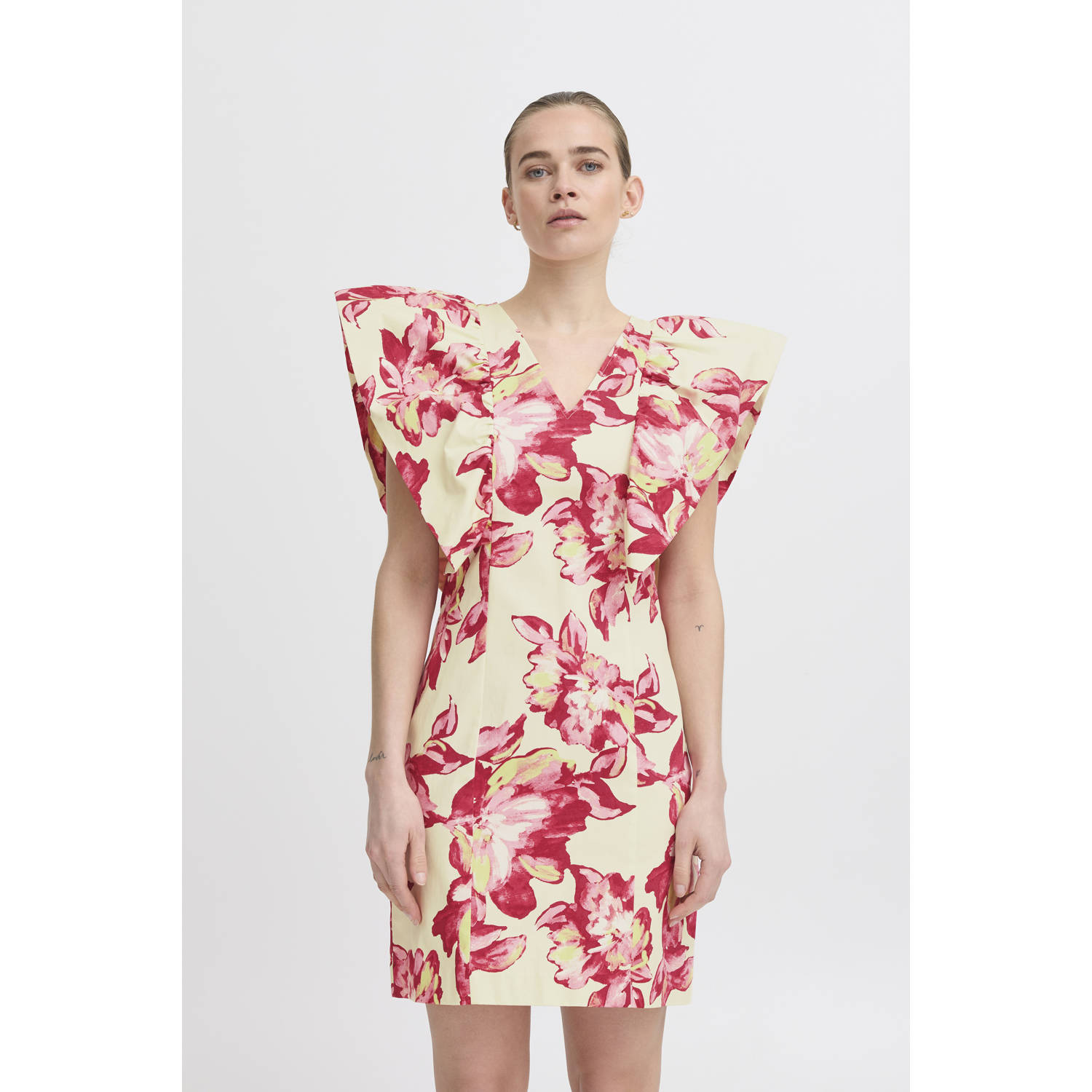 ICHI zomerjurk roze