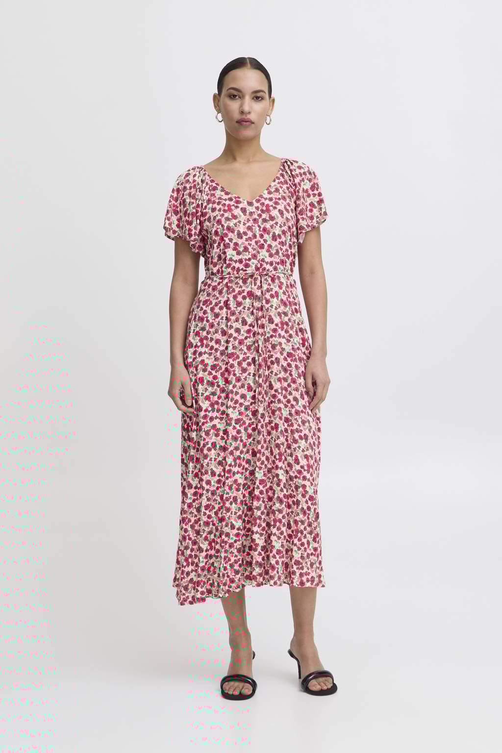 ICHI zomerjurk rood kopen? Morgen in huis wehkamp