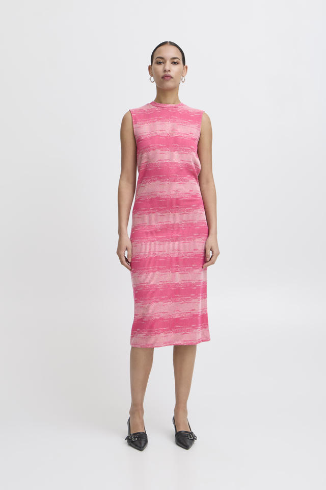 ICHI zomerjurk roze kopen? Morgen in huis wehkamp