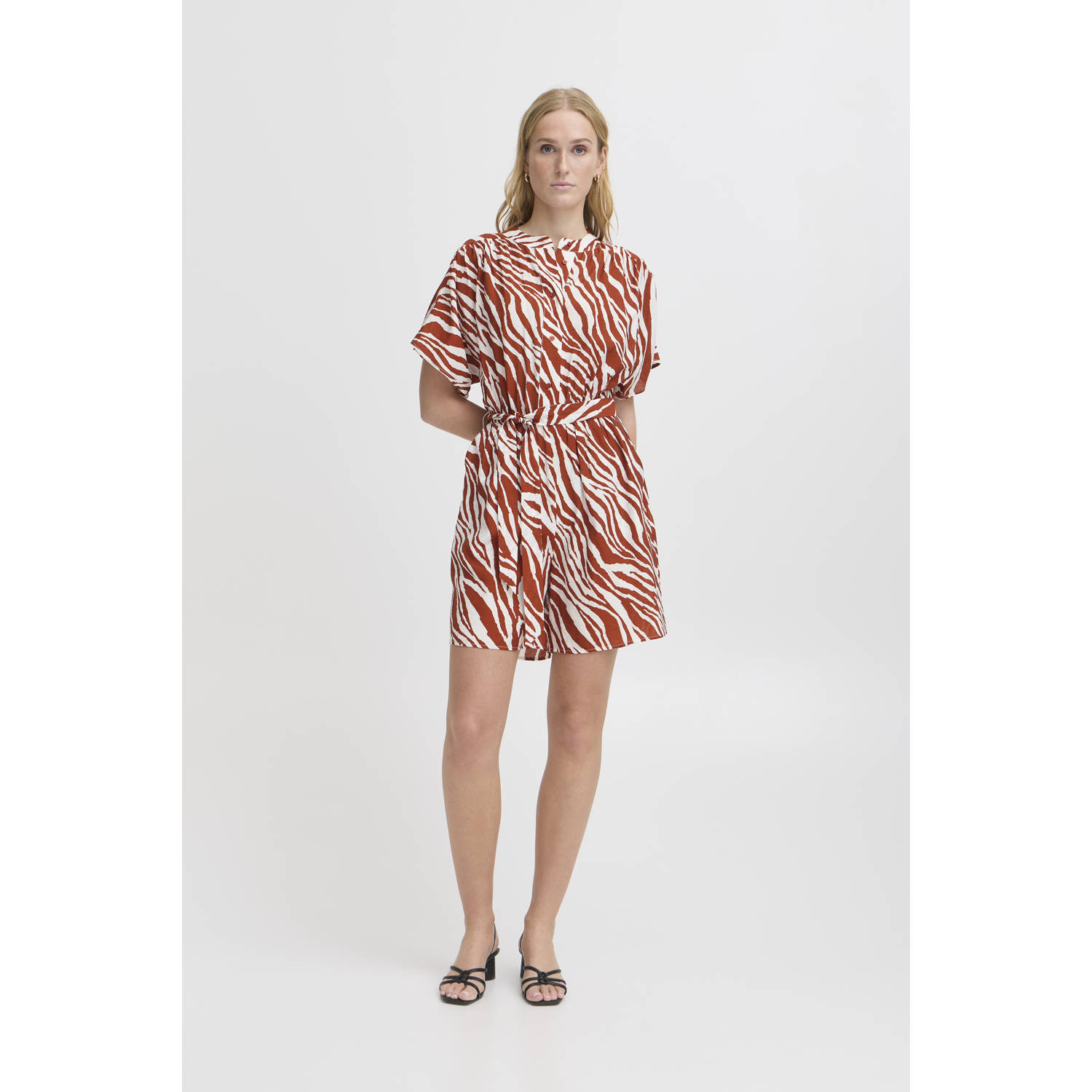 ICHI rood regular playsuit