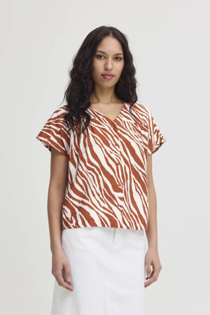 blouse roodbruin