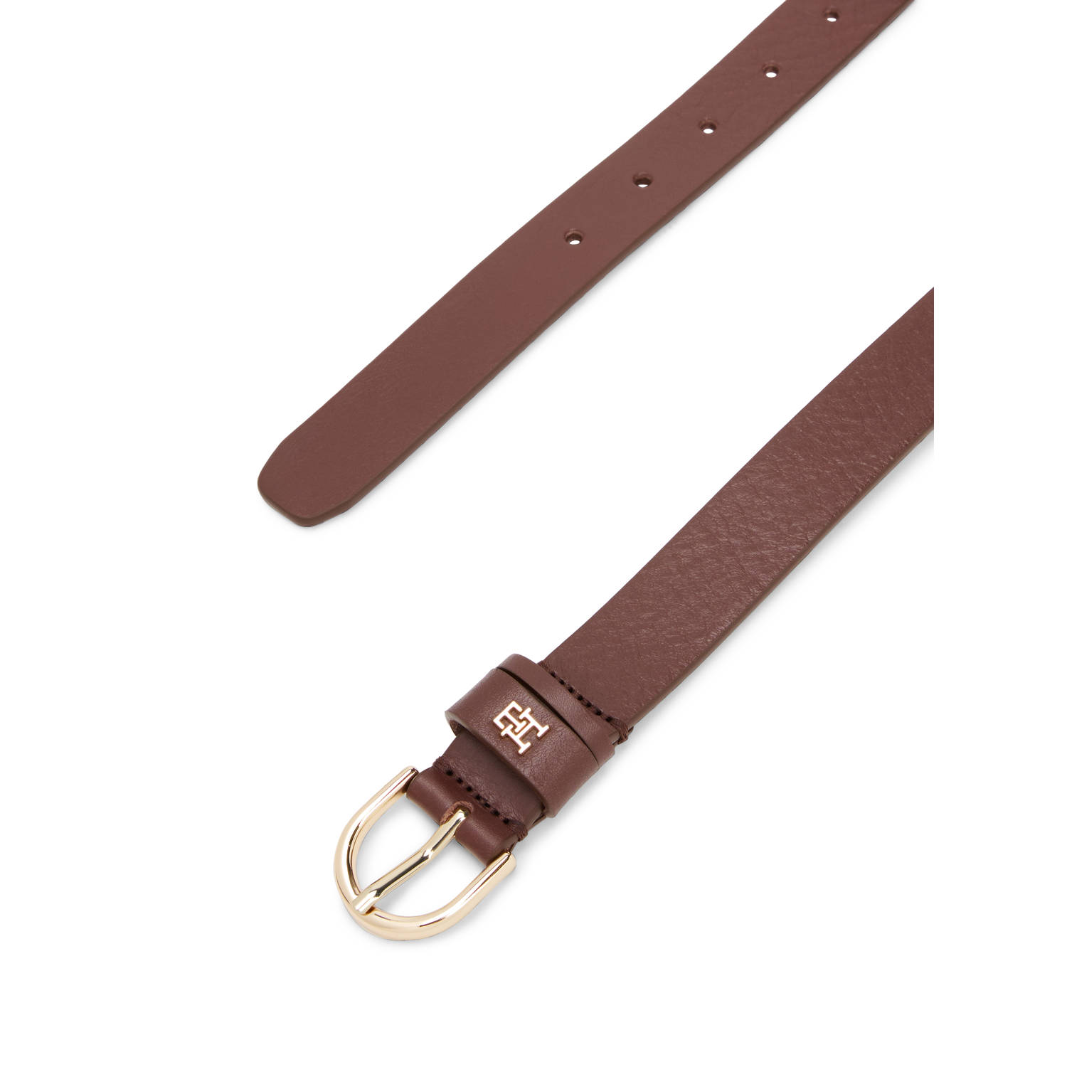 Tommy Hilfiger leren riem Essential Effortless bruin