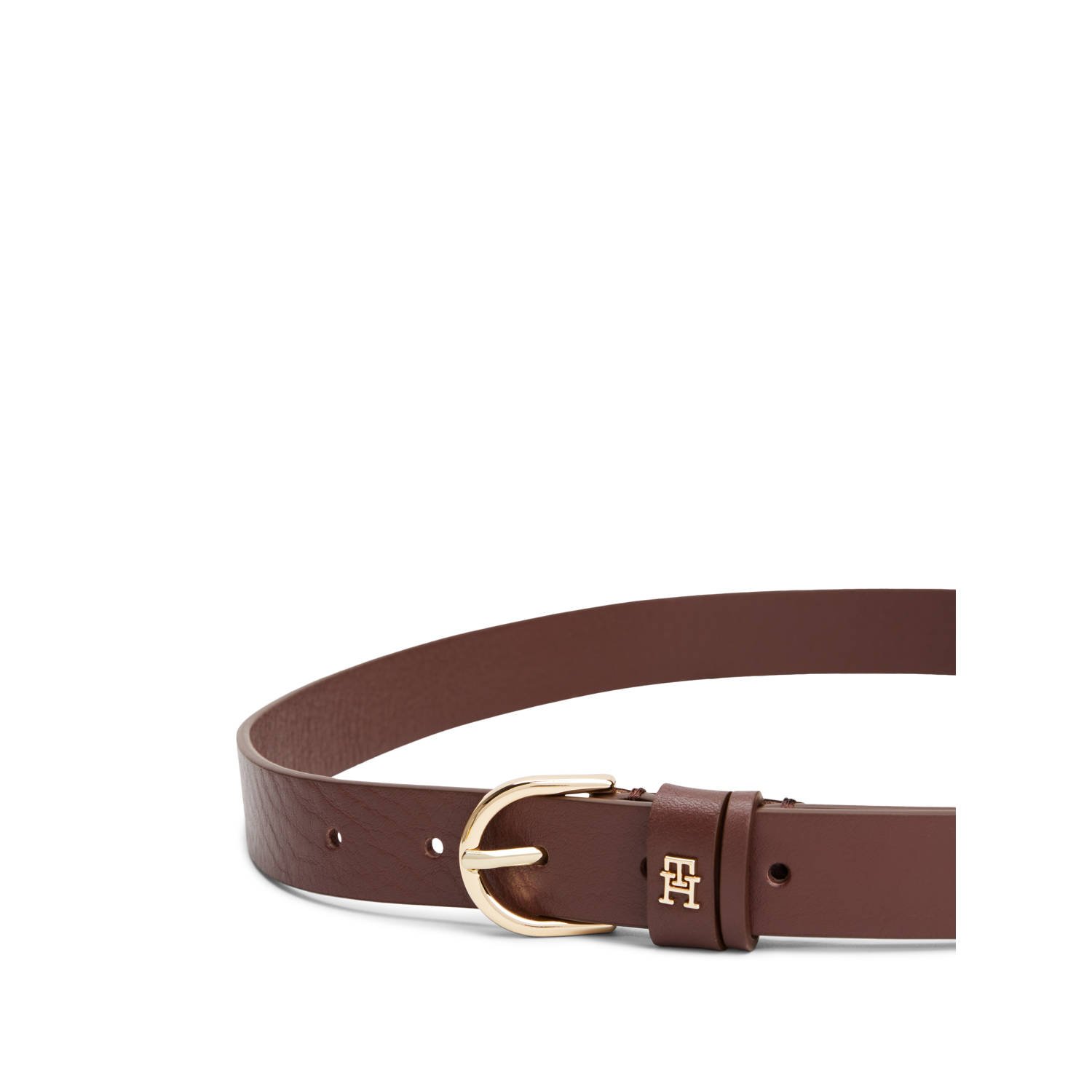 Tommy Hilfiger leren riem Essential Effortless bruin