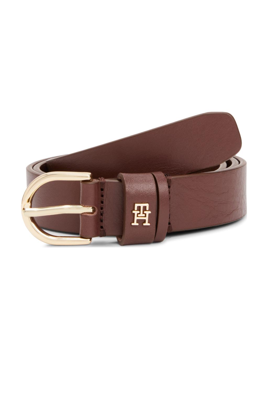 Tommy Hilfiger leren riem Essential Effortless bruin