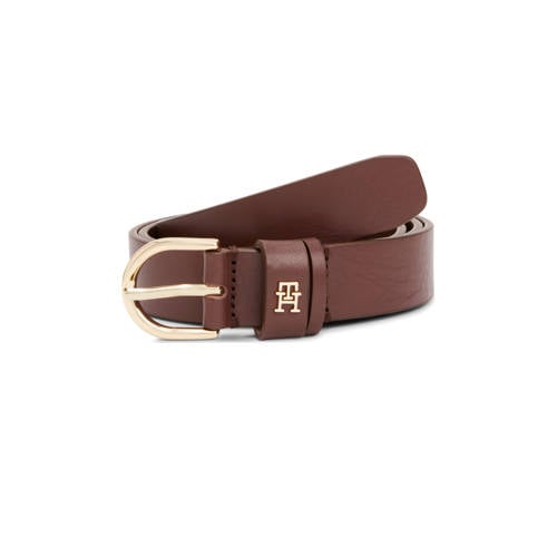 Tommy Hilfiger leren riem Essential Effortless bruin afbeelding