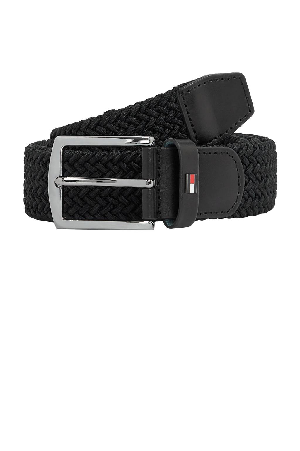 Tommy Hilfiger riem Denton Elastic zwart