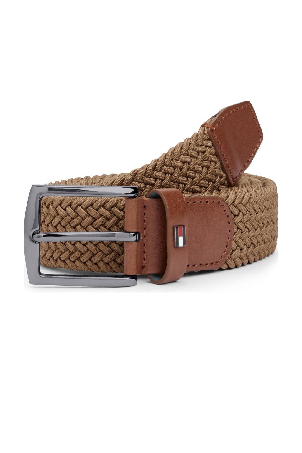 Tommy Hilfiger riem Denton Elastic lichtbruin