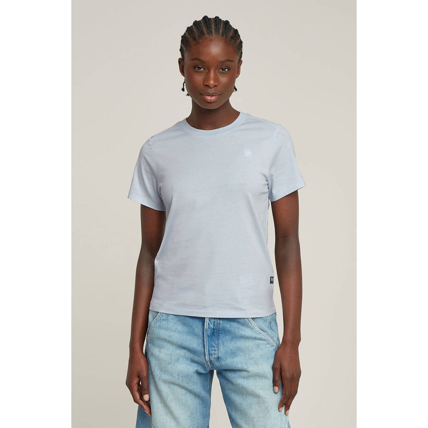 G-Star RAW Nifous Top Lichtblauw Dames