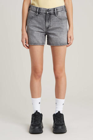 denim regular waist short grey denim