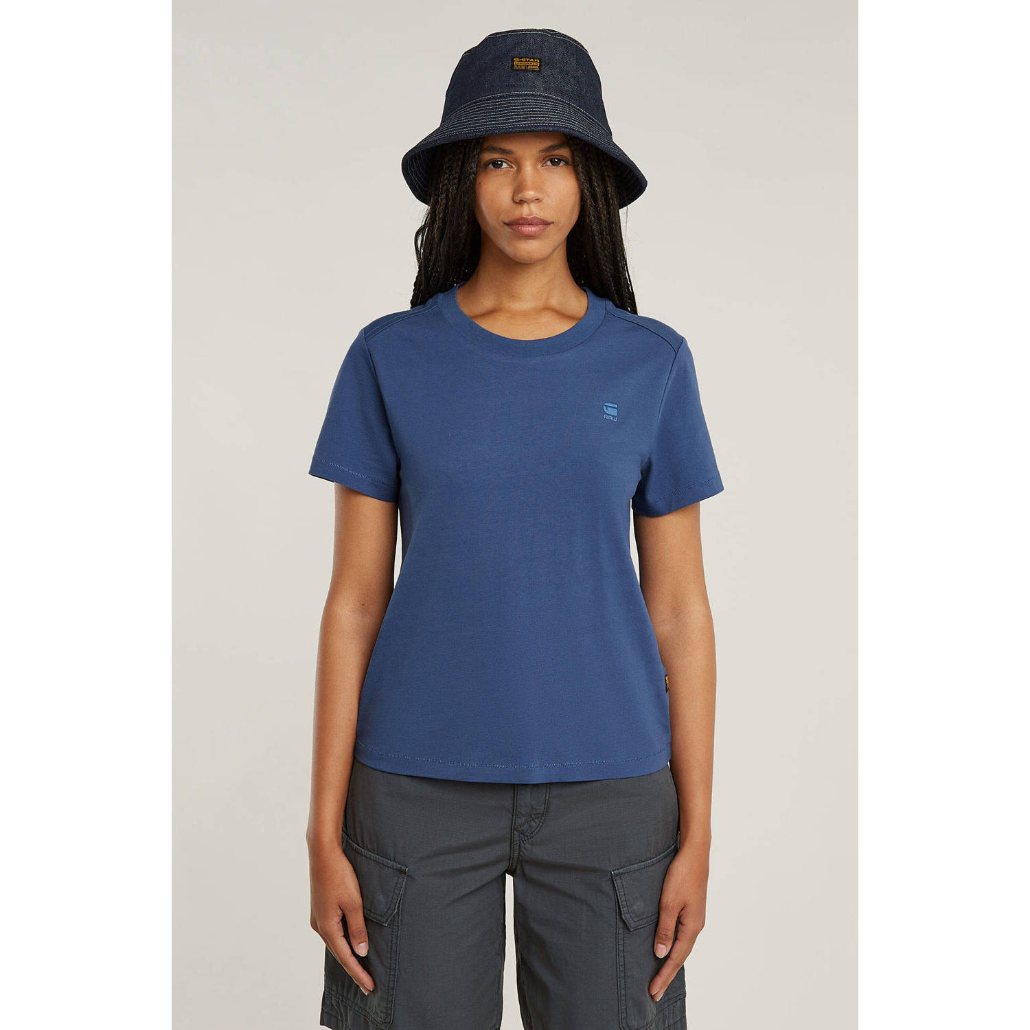 G-Star RAW Nifous Top Midden blauw Dames