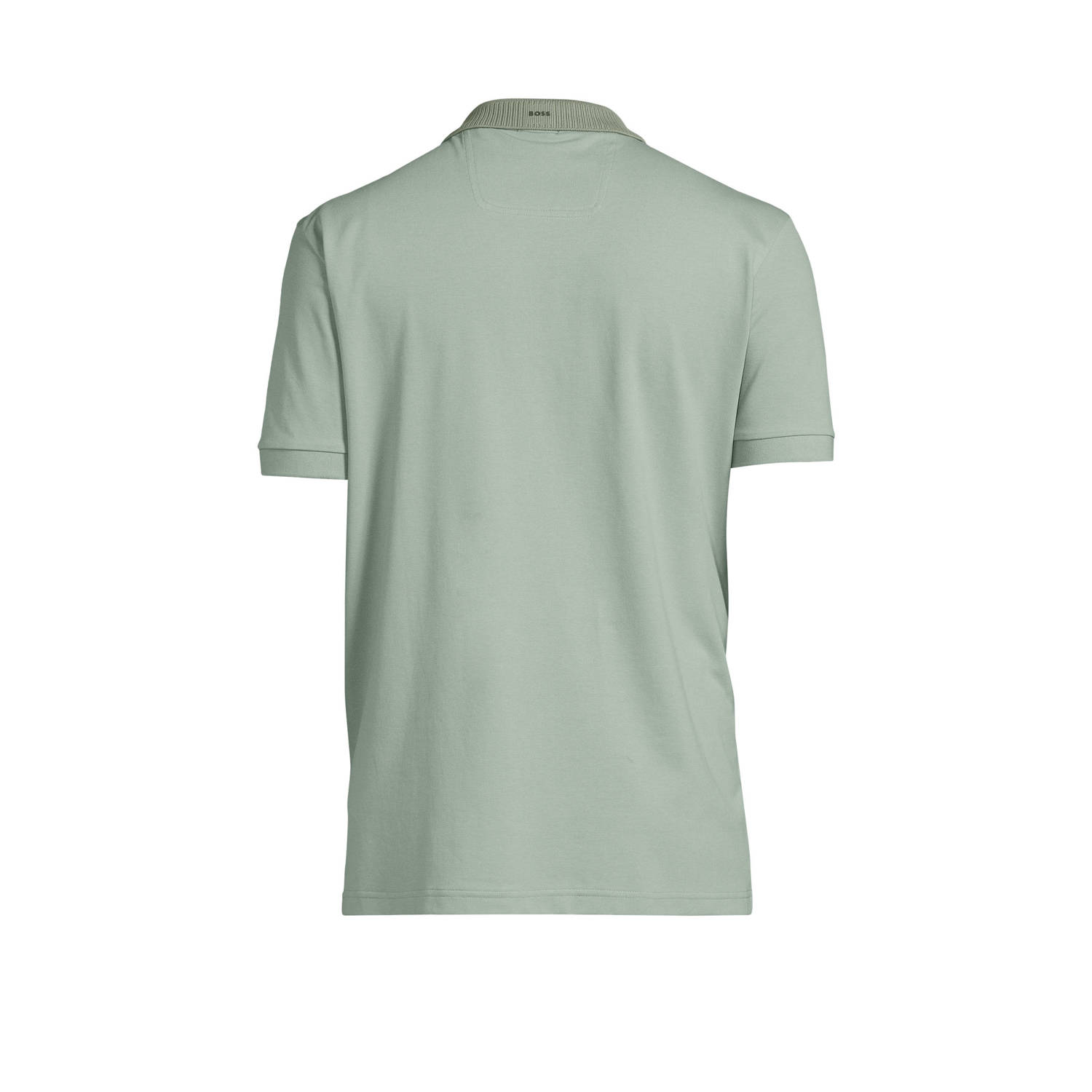 BOSS slim polo grijsgroen