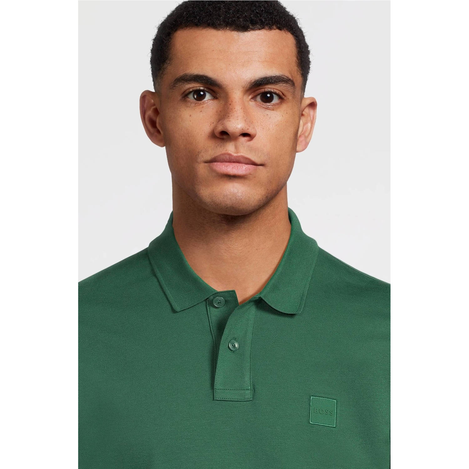 BOSS regular fit polo PASSENGER open green