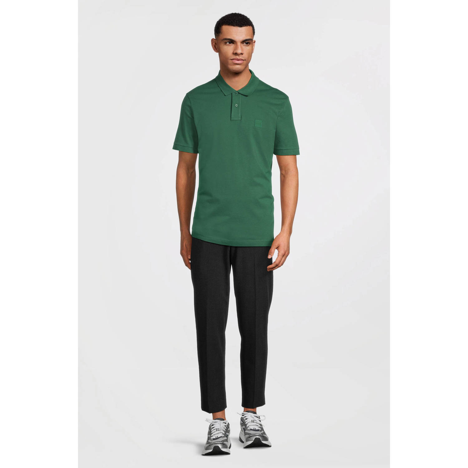 BOSS regular fit polo PASSENGER open green