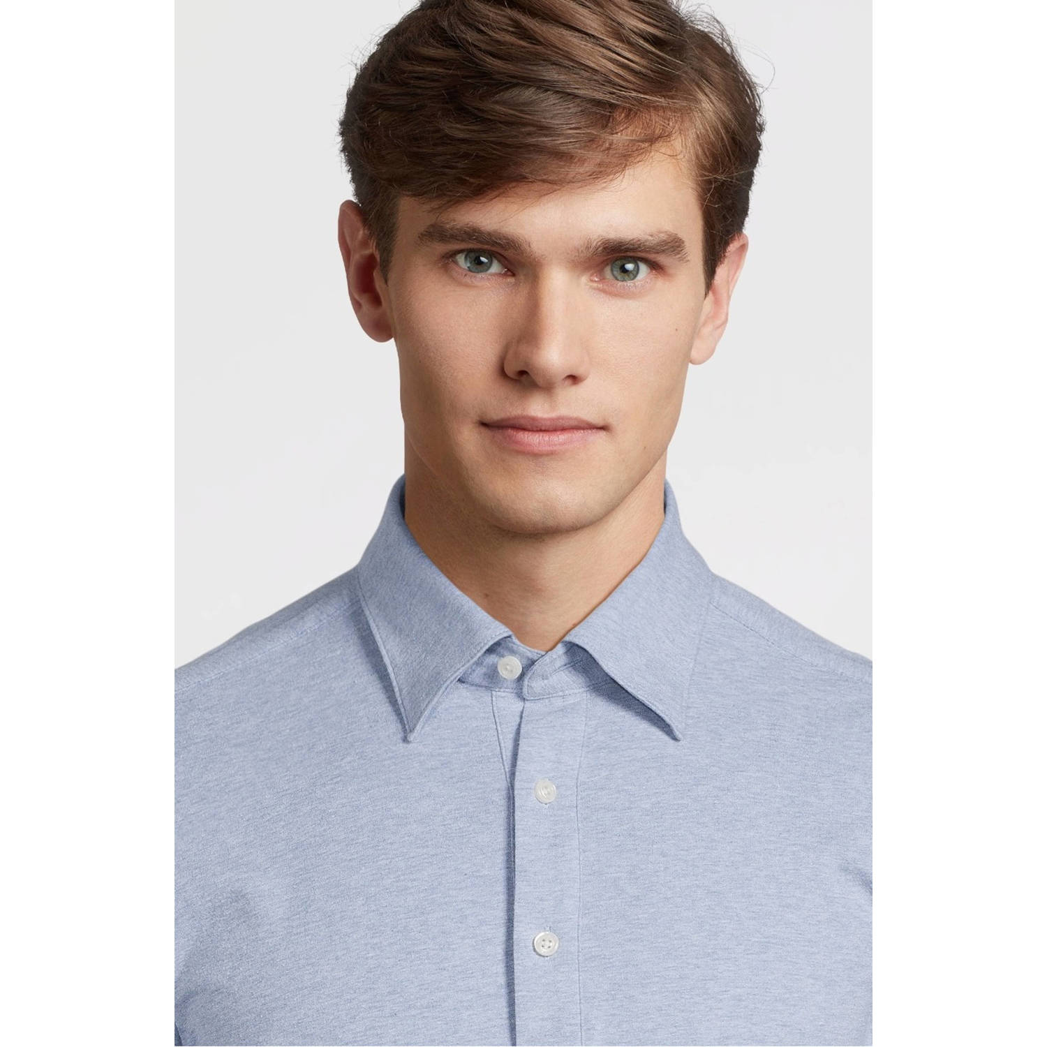 BOSS relaxed polo lichtblauw