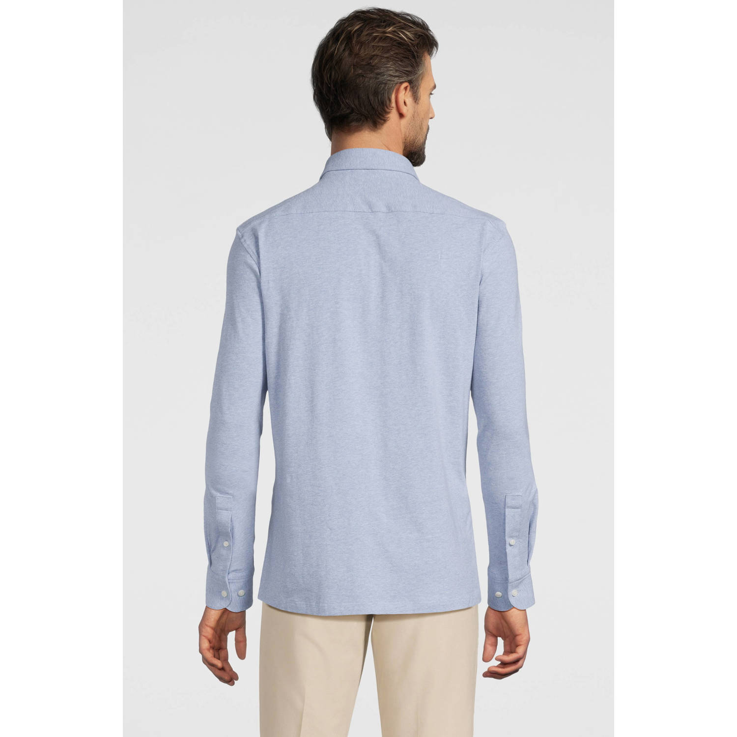 BOSS relaxed polo lichtblauw